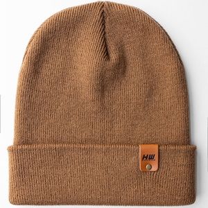 HAAKWEAR Knit Cuffed Beanie - Made in the USA - Camel Brown